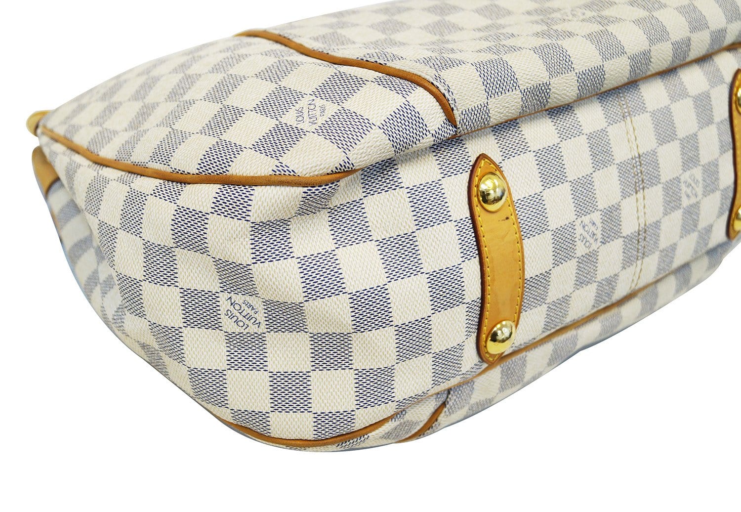 Replica Louis Vuitton Damier Azur Neverfull MM Bag With Braided