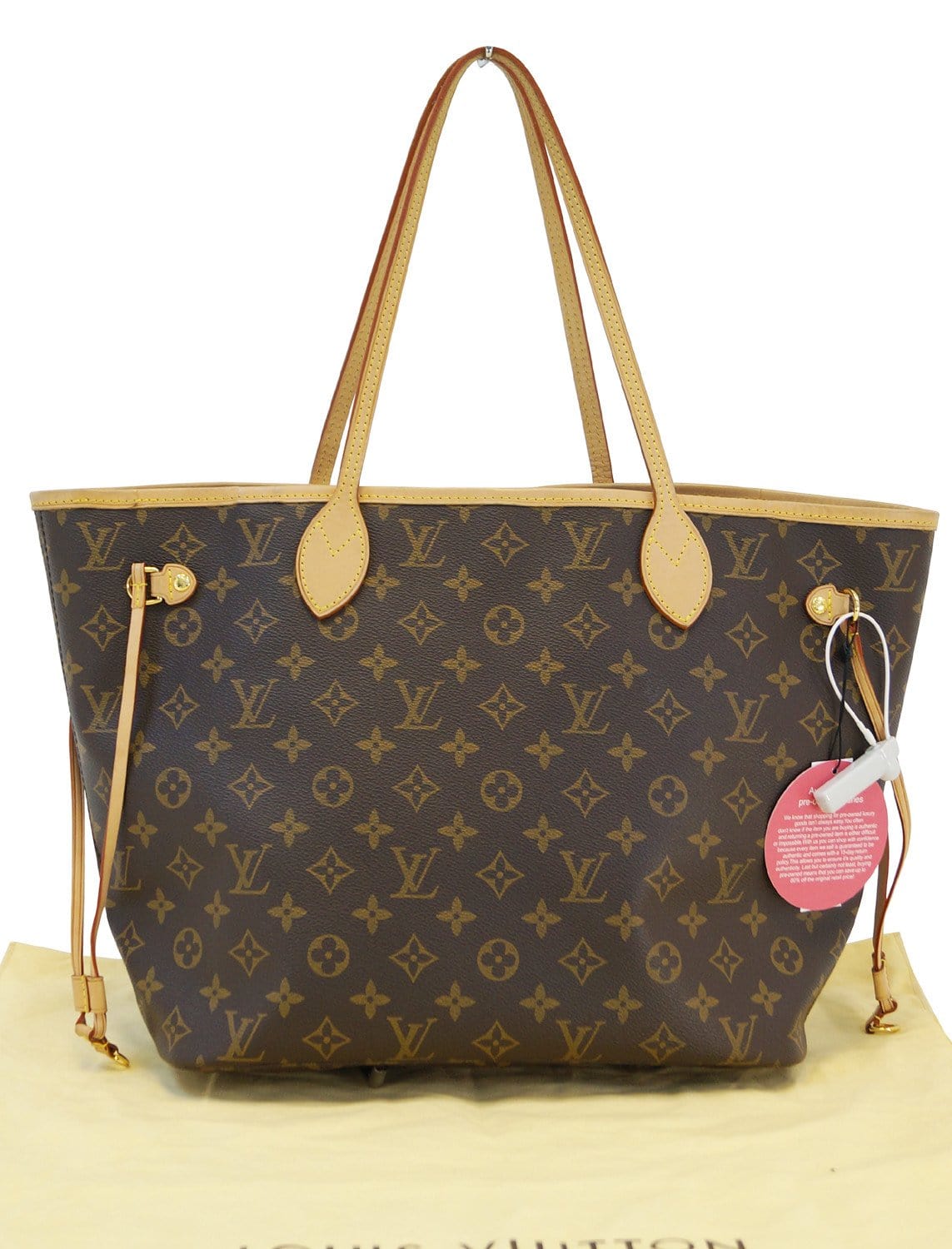 LOUIS VUITTON Monogram Neverfull MM gold buckle shoulder bag / hand ba –  Brand Off Hong Kong Online Store