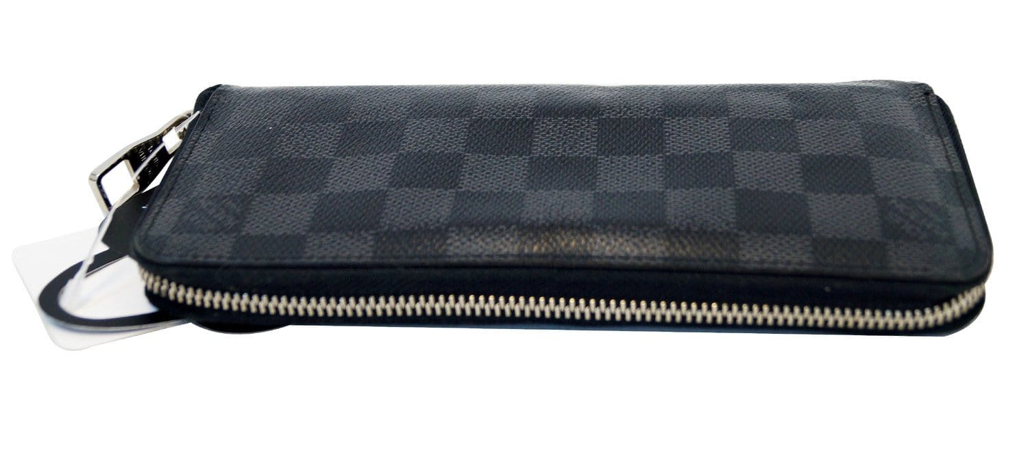 Louis Vuitton 2015 Damier Graphite Pattern Zippy Organizer Wallet