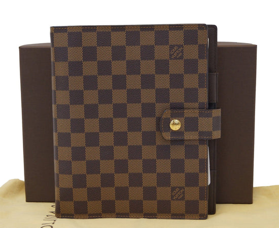 Louis Vuitton Large Ring Agenda Cover GM in Damier Ebene - SOLD