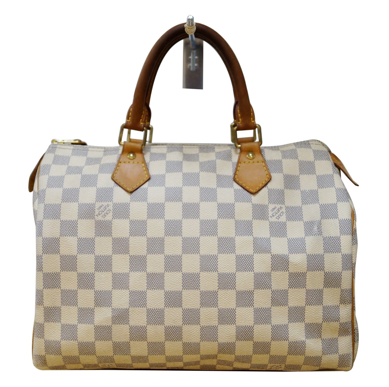 LOUIS VUITTON Damier Azur Speedy 25 Satchel Bag