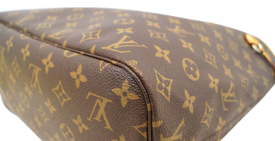 LOUIS VUITTON Monogram Canvas Neverfull MM Shoulder Bag Yellow Interio