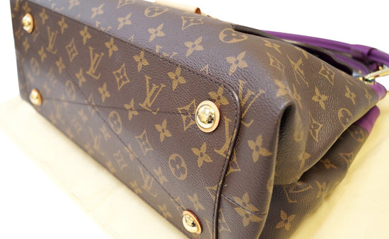 Louis Vuitton - Authenticated Trapezio Handbag - Leather Purple Plain for Women, Very Good Condition