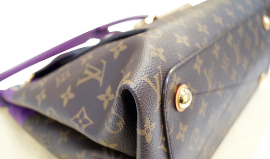 Louis Vuitton - Authenticated Trapezio Handbag - Leather Purple Plain for Women, Very Good Condition