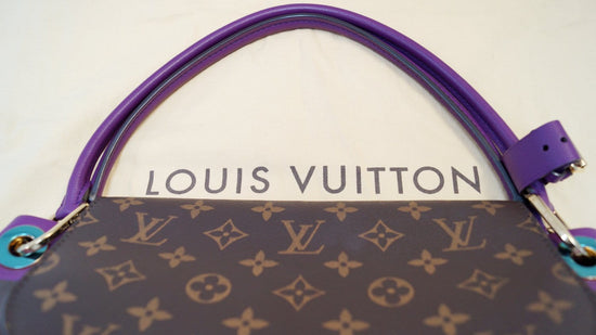 Louis Vuitton - Authenticated Trapezio Handbag - Leather Purple Plain for Women, Very Good Condition
