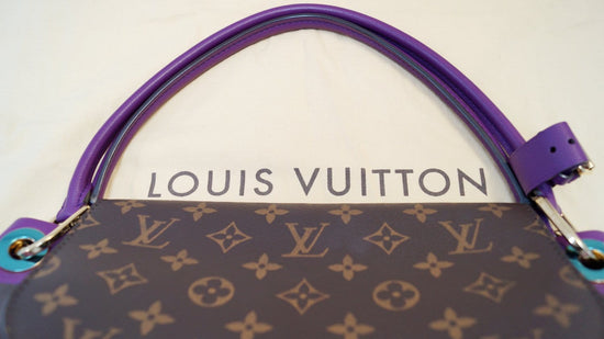 Cloth tote Louis Vuitton Purple in Cloth - 25251169