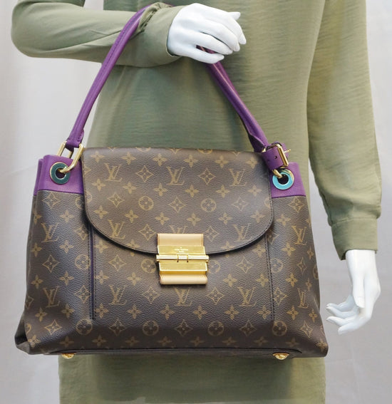 Louis Vuitton Pouch in Purple Paillette and Black Canvas