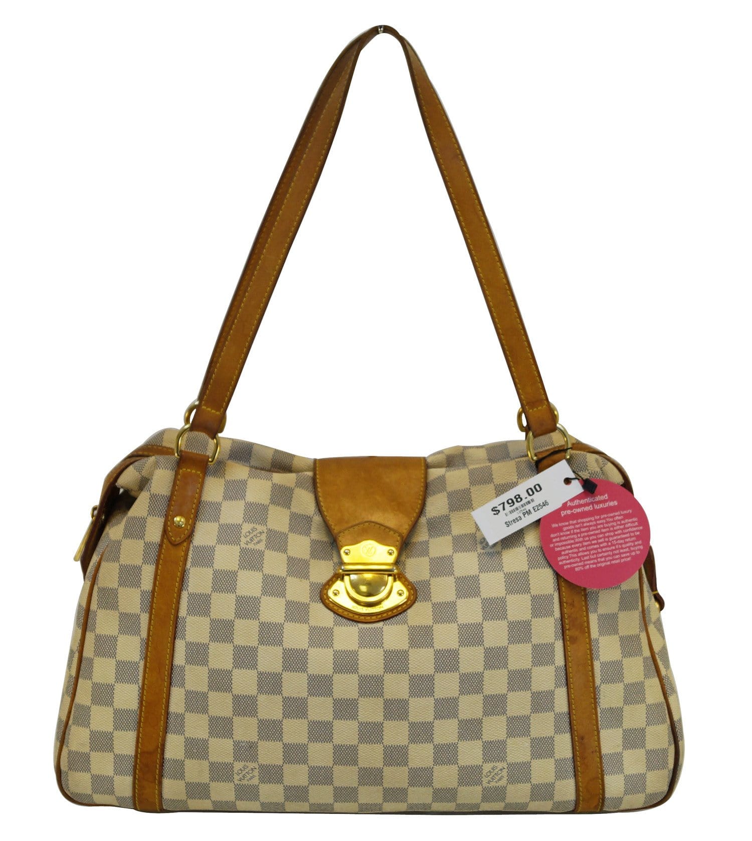 LOUIS VUITTON Damier Azur Stresa PM Shoulder Bag