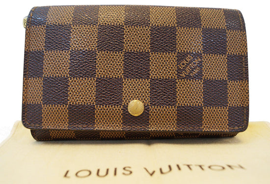 Louis Vuitton Vintage Damier Ebene Porte Monnaie Tresor Wallet