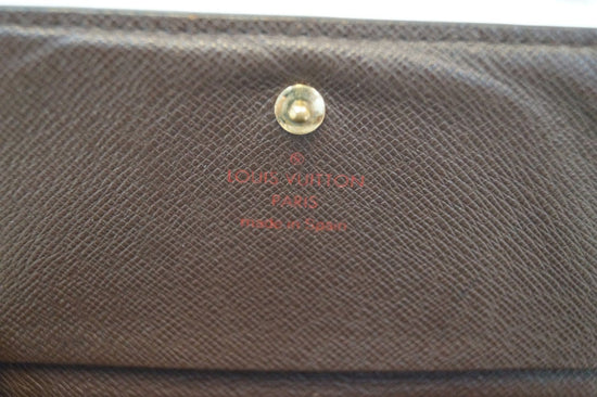 LOUIS VUITTON Damier Ebene Porte Monnaie Billets Tresor Bifold Wallet