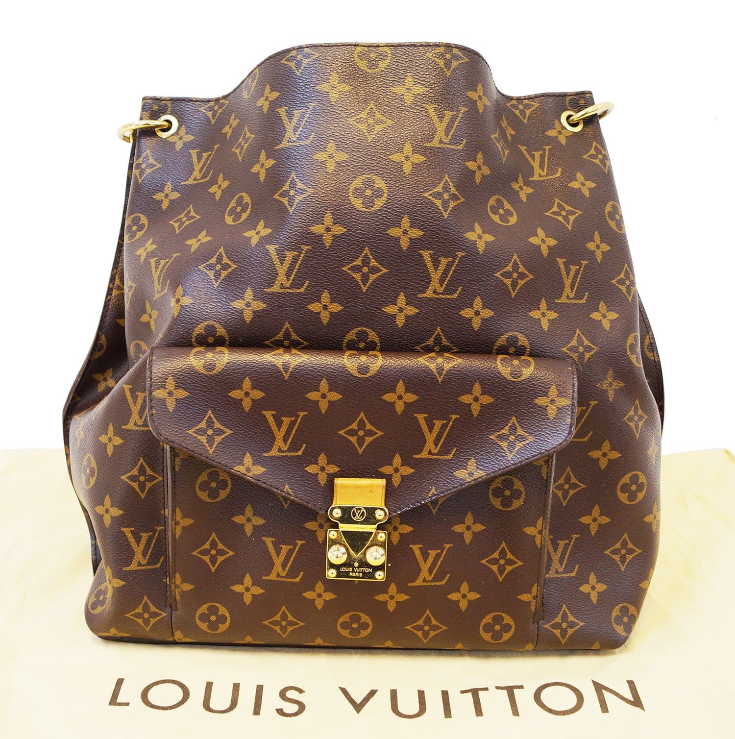 LOUIS VUITTON Metis Hobo Handbag Monogram LV + Shoulder Strap LV