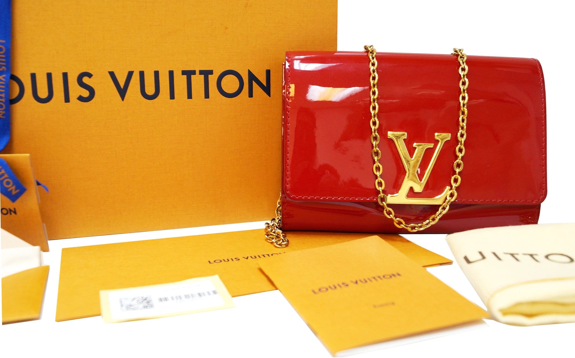 Louis Vuitton Patent Leather Louise Crossbody Bag