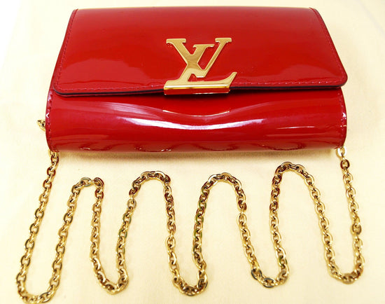 Patent leather satchel Louis Vuitton x Supreme Red in Patent leather -  28842164