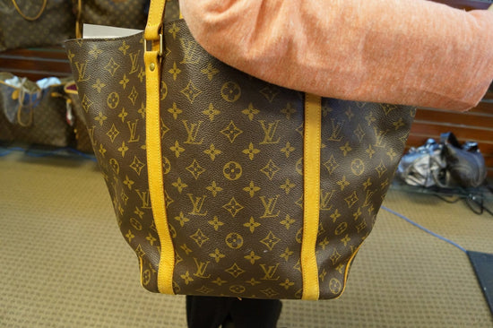 Louis Vuitton Monogram Sac Shopping Tote Bag Travel Bag