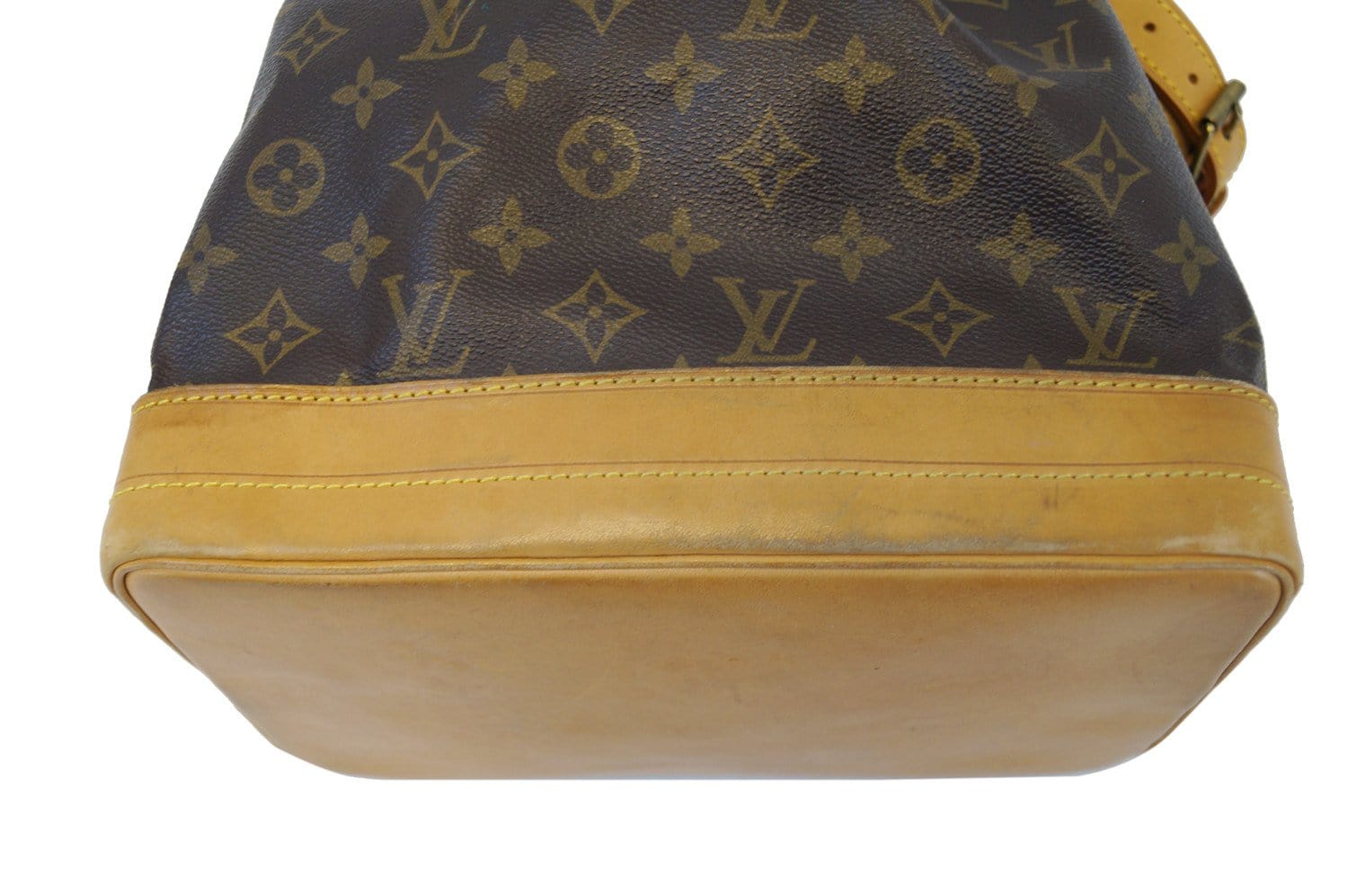 Authentic Louis Vuitton Monogram Noe Large Brown Shoulder Bag TT1106