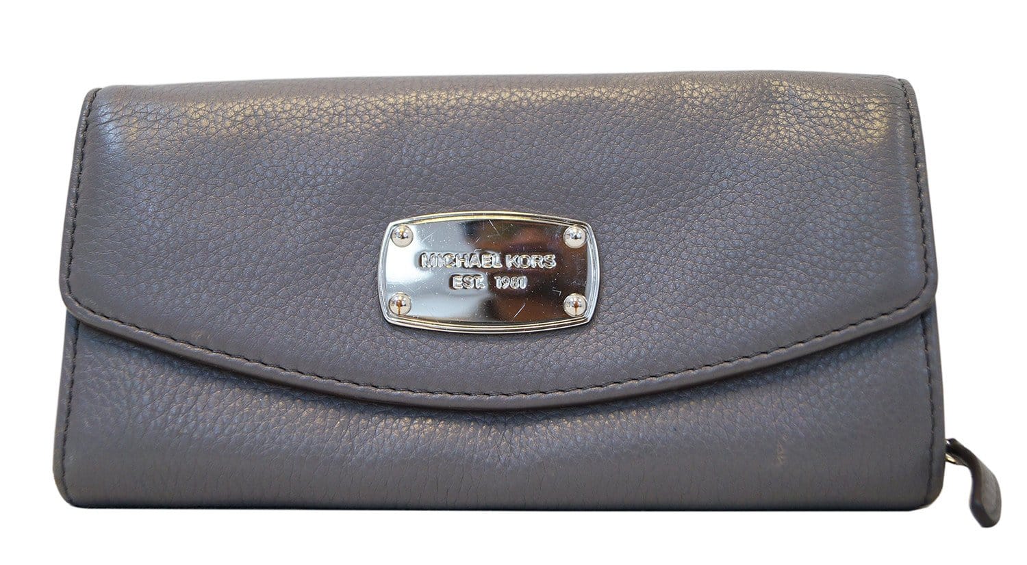 Michael Kors Jet Set Wallet Slim Flap Bag in Gray For Women