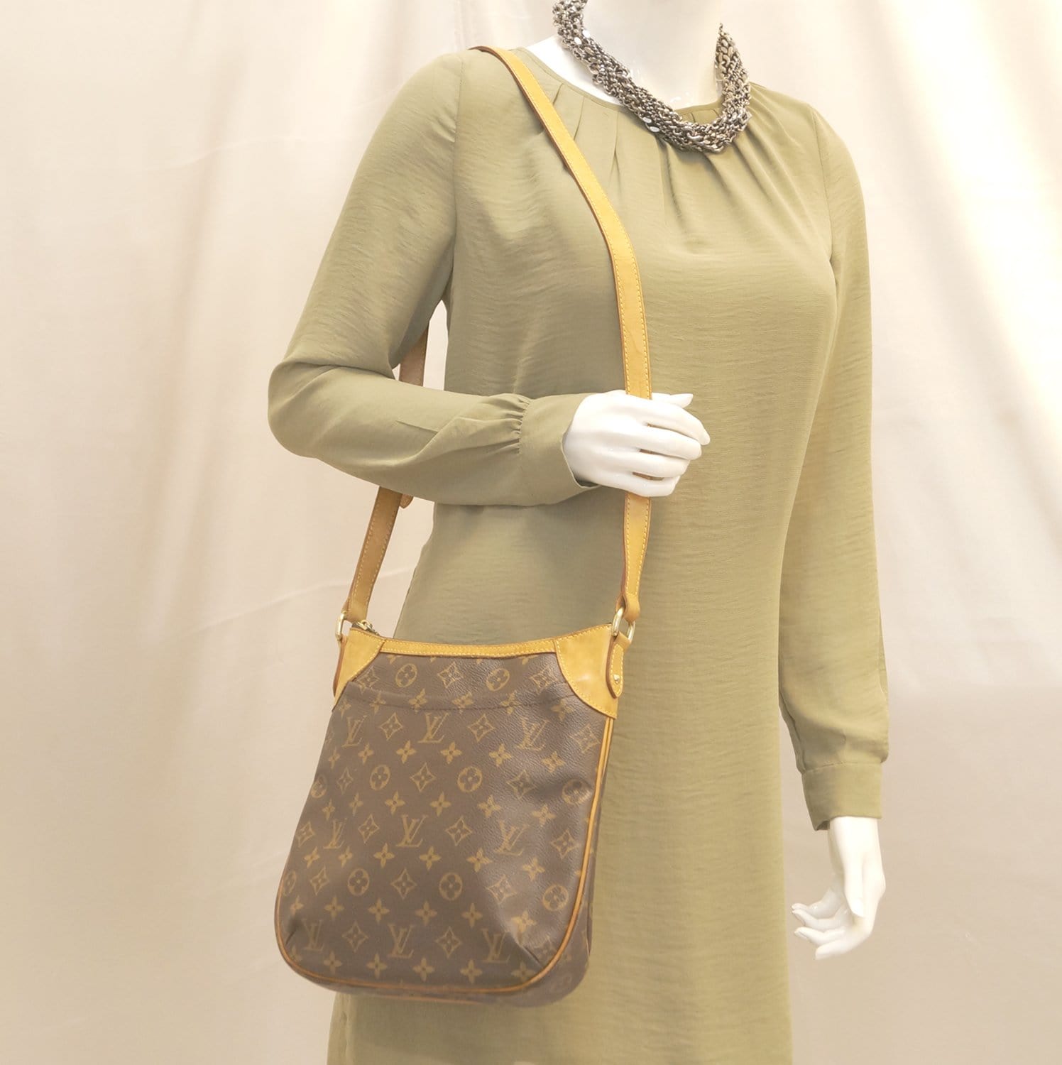 LOUIS VUITTON Monogram Canvas Odeon PM Shoulder Bag