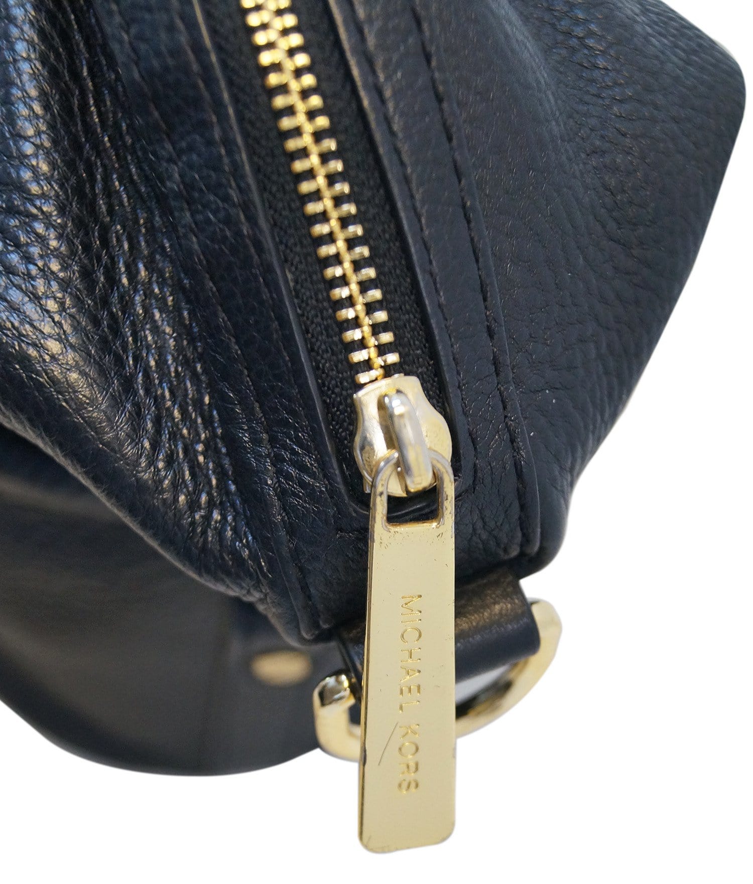 michael kors black pebbled leather bag