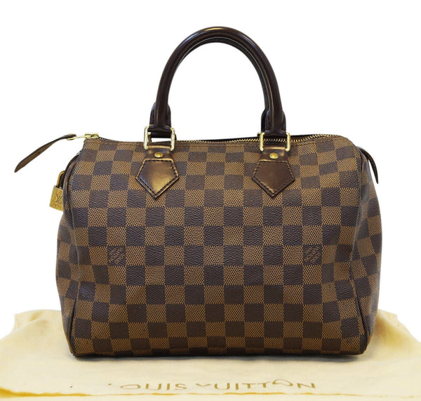 Pre-owned Louis Vuitton 2005 Damier Ebene Olav Pm In Brown