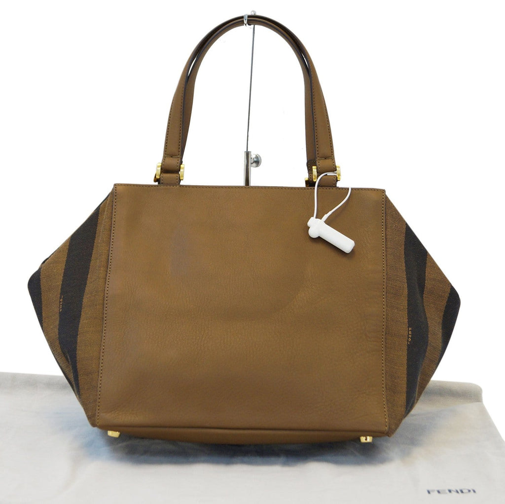 Fendi Pecan Canvas Leather - Fendi Shoulder Bag