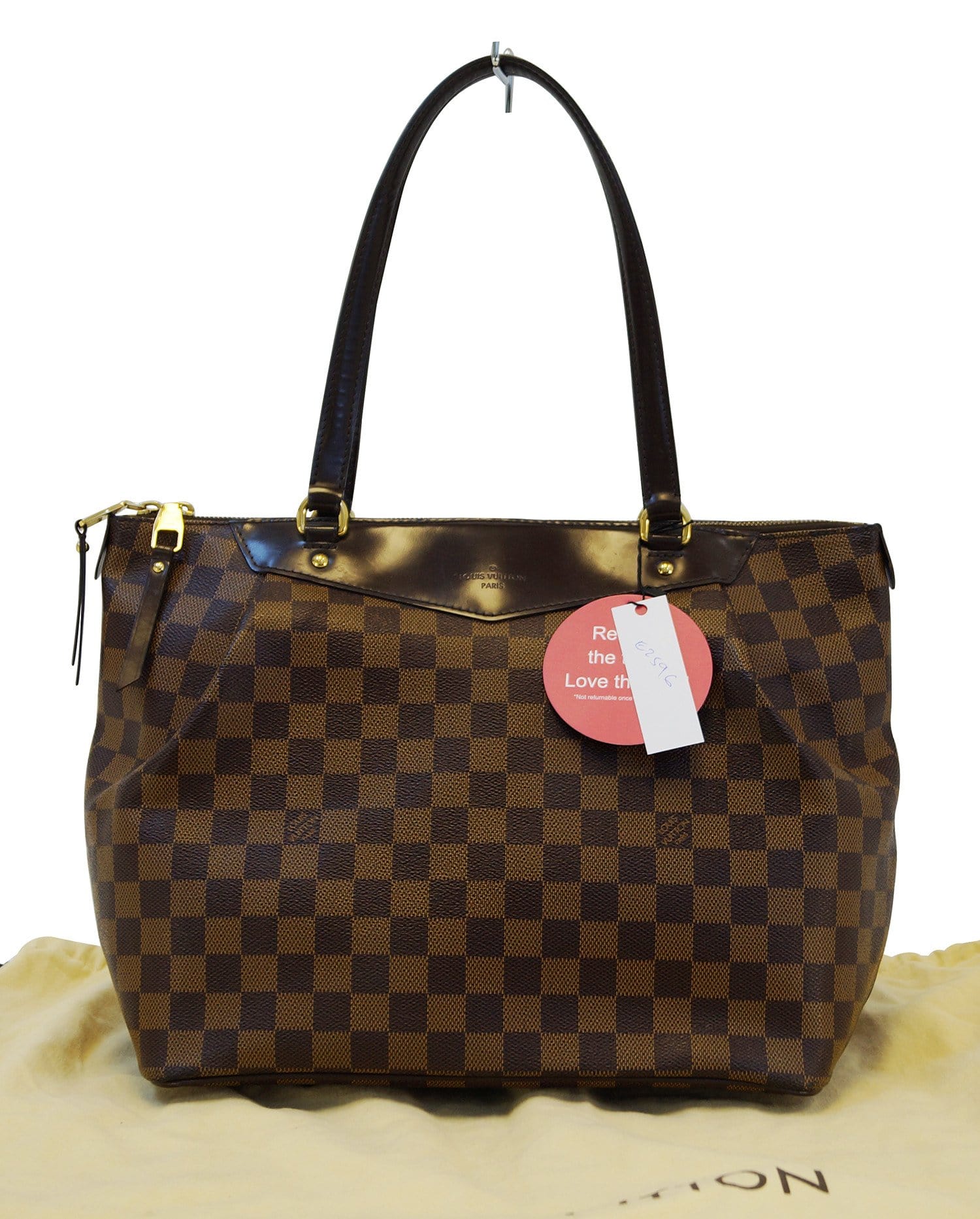 LOUIS VUITTON Damier Ebene Westminster GM Shoulder Handbag