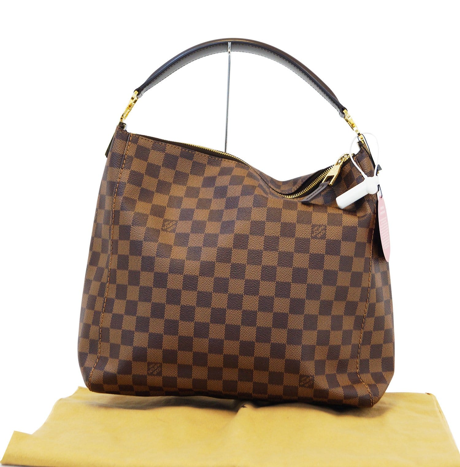 Louis Vuitton Damier Ebene Canvas Portobello PM Bag Louis Vuitton