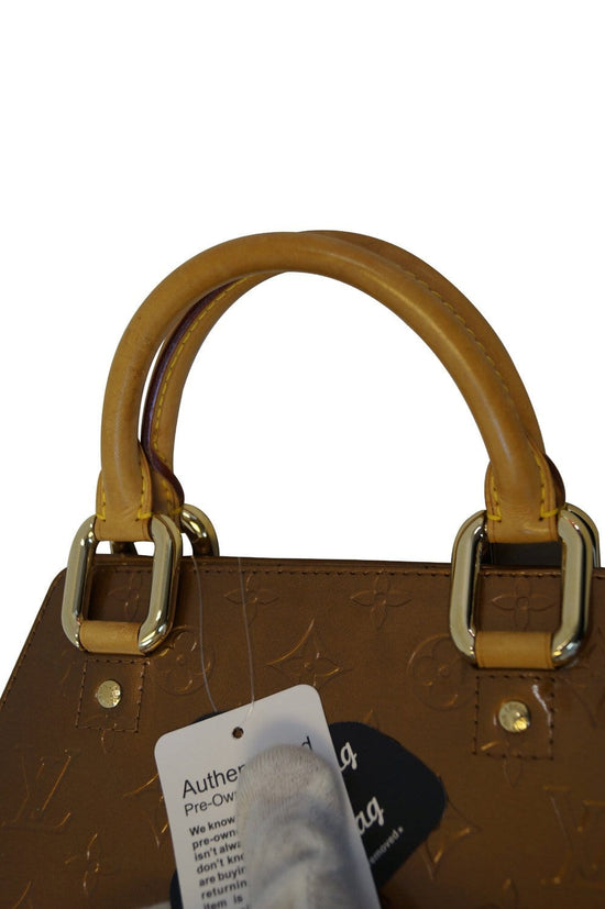 Louis Vuitton Bronze Monogram Vernis Forsyth Bag For Sale at 1stDibs