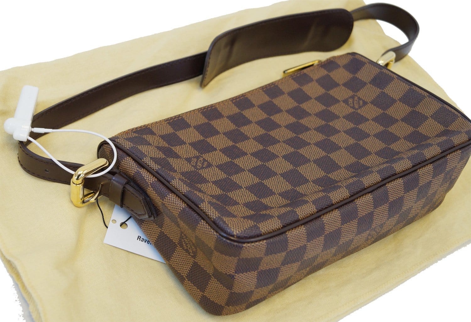 LOUIS VUITTON Damier Ebene Ravello GM Brown Shoulder Bag