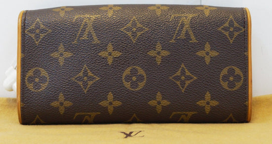 LOUIS VUITTON Monogram Pochette Twin PM Shoulder Bag M51854 LV Auth 24400  Brown Cloth ref.370590 - Joli Closet