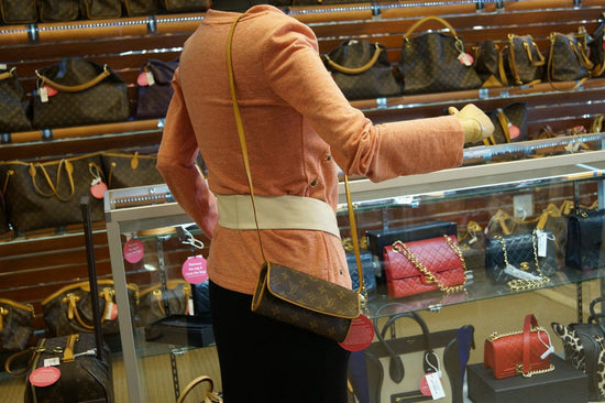 LOUIS VUITTON Monogram Pochette Twin PM Crossbody Bag