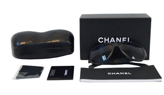 Chanel 4231 Polarized Black Aviator Shaped Metallic Pilot