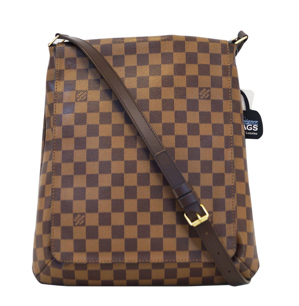 LOUIS VUITTON Damier Ebene Musette Salsa GM Shoulder Bag