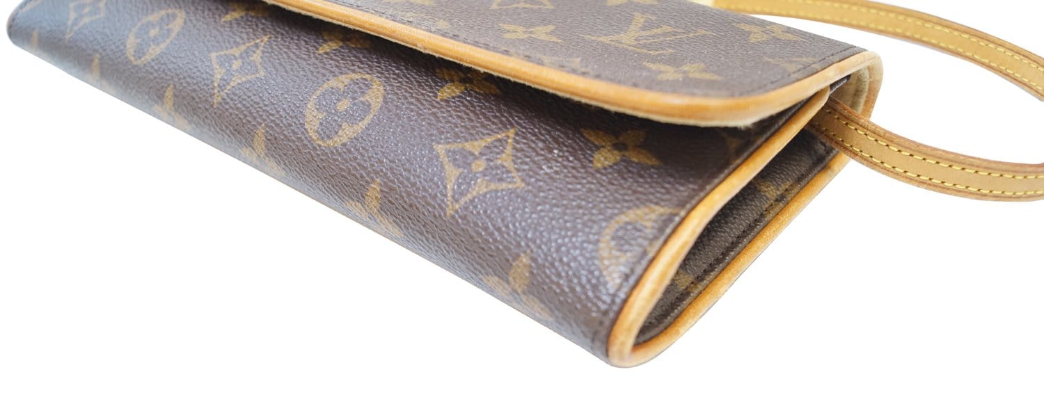 LOUIS VUITTON Pochette Twin GM Monogram Canvas Crossbody Bag