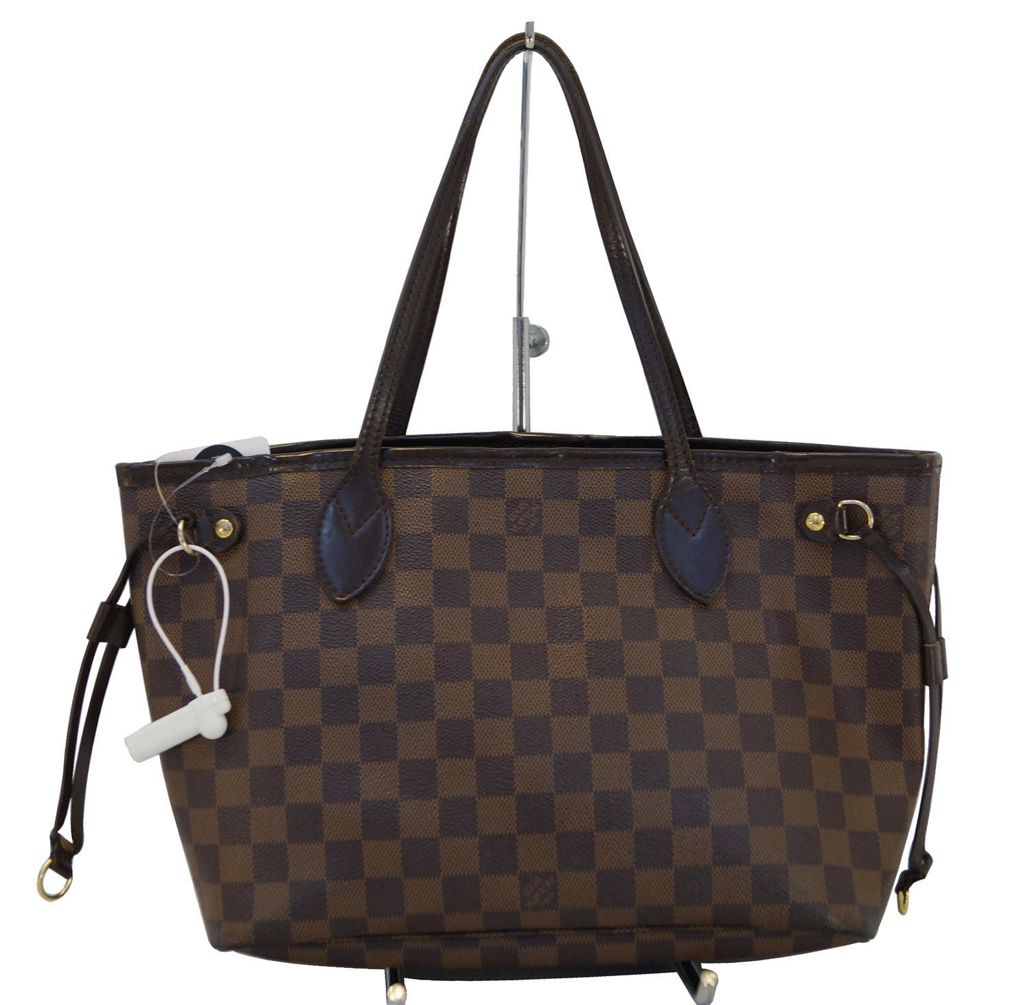 LOUIS VUITTON Damier Ebene Neverfull PM Tote Bag