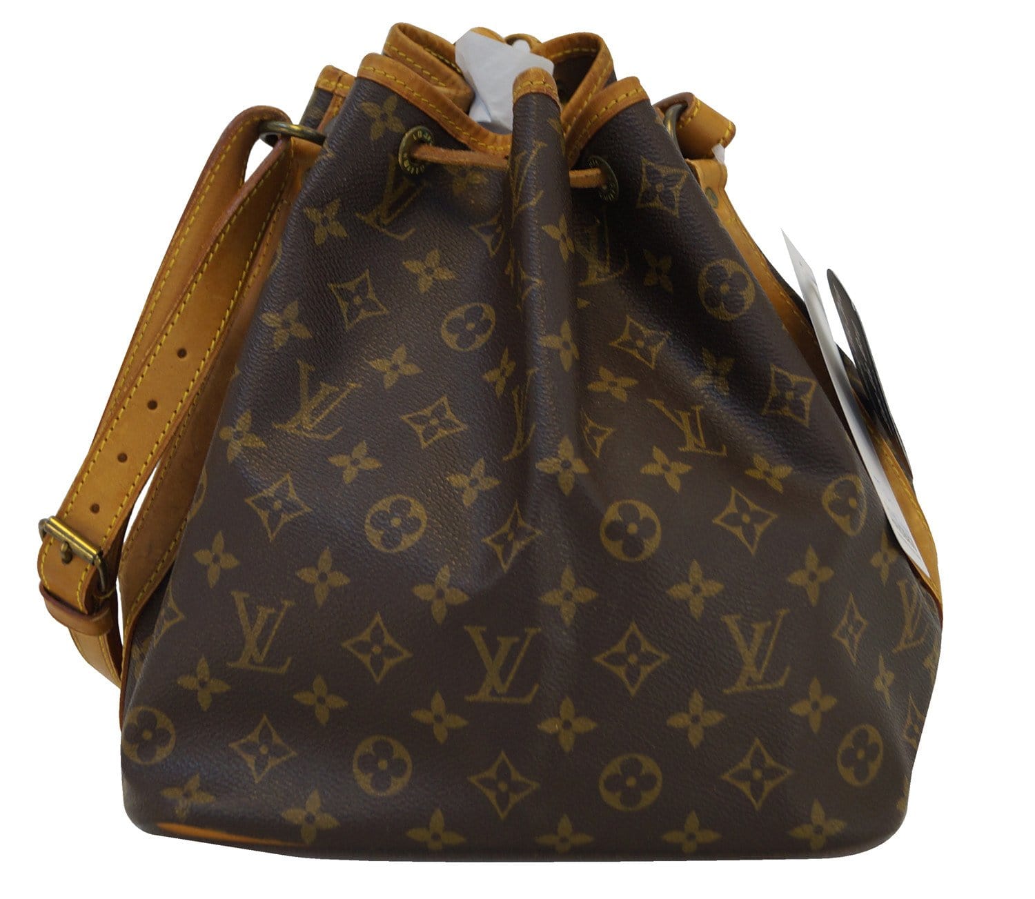 Louis Vuitton White Monogram Multicolore Petit Noe Bag - Yoogi's Closet