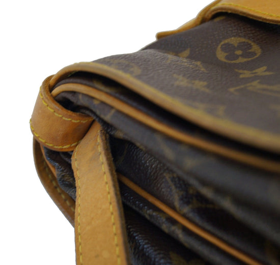 Louis Vuitton Monogram Saumur 43 XL Messenger Bag Brown