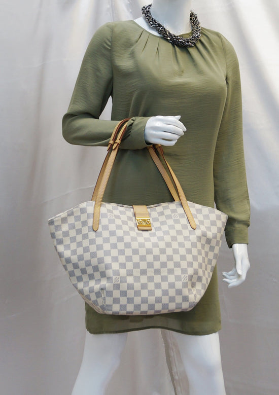 Louis Vuitton, Bags, Louis Vuitton Damier Azur Salina Pm Shoulder Bag  N428 Lv Auth 35816