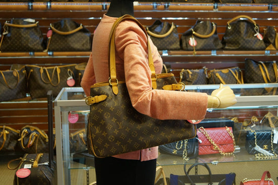 Louis Vuitton Monogram Batignolles Horizontal Shopper Bag Brown