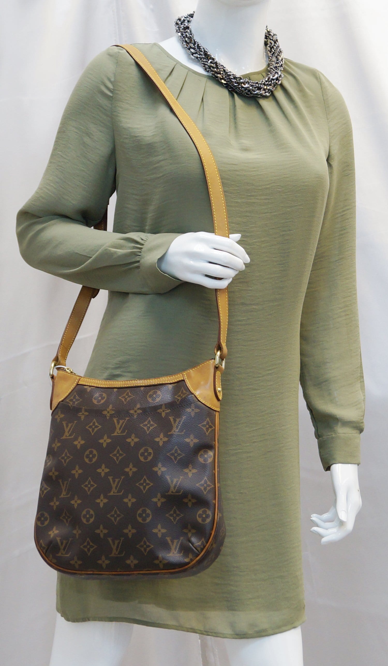 LOUIS VUITTON Monogram Canvas Odeon PM Shoulder Crossbody Bag