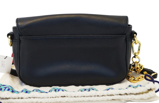 Tory Burch Black Robinson Mini Chain Crossbody