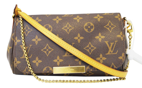 Authentic LOUIS VUITTON Monogram Favorite PM Long Strap Shoulder Bag E