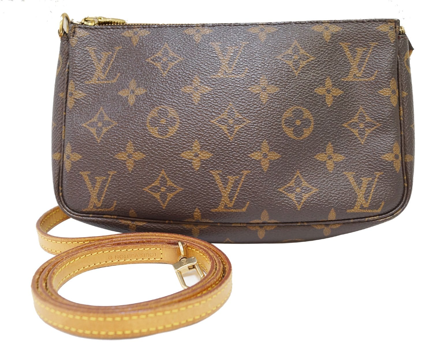 Auth Louis Vuitton Monogram Pochette Accessoir M51980 Women's Pouch