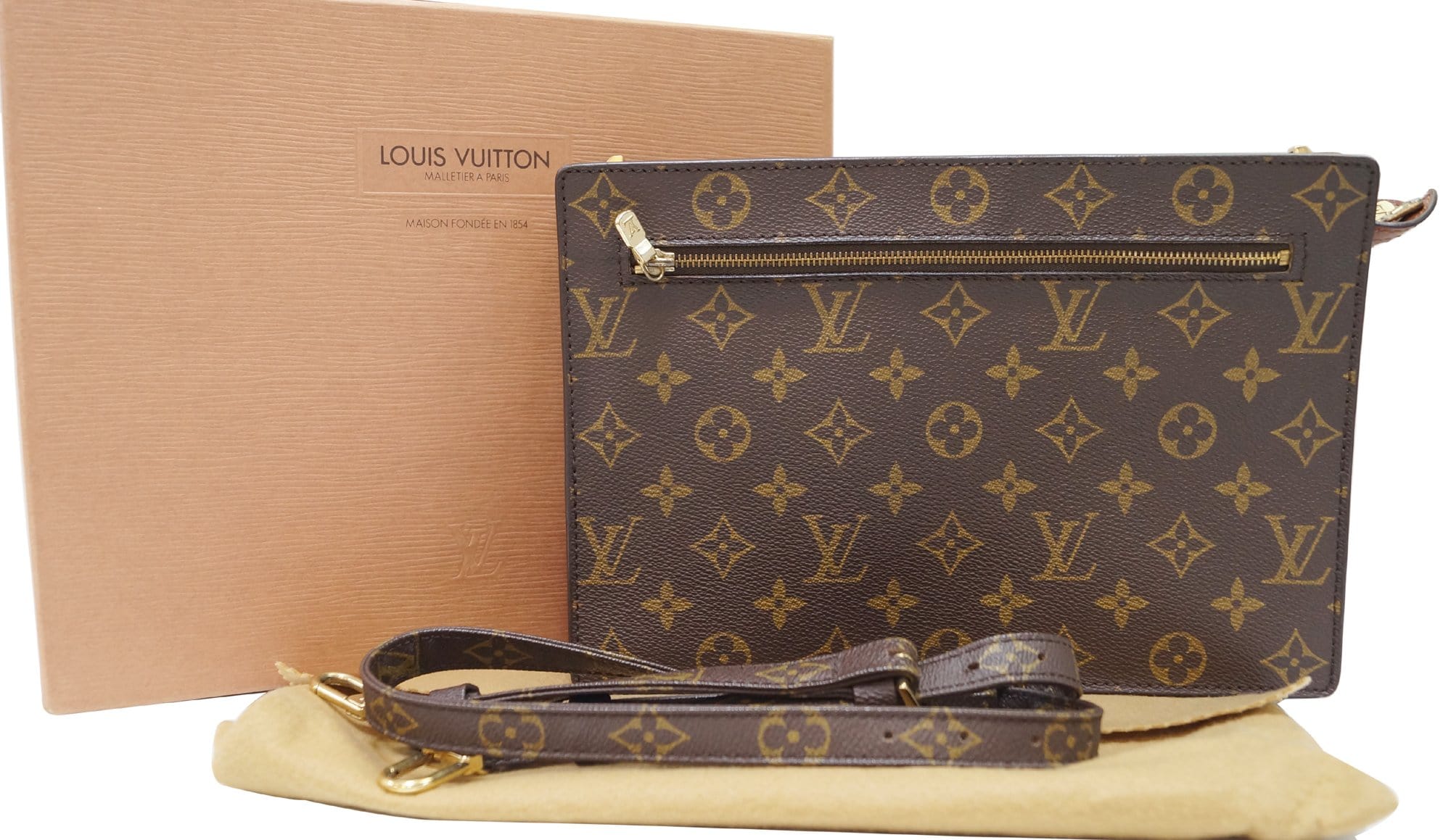 LOUIS VUITTON Monogram Canvas Enghien Shoulder Bag