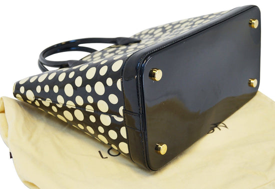 Leather handbag Louis Vuitton x Yayoi Kusama White in Leather - 34928620