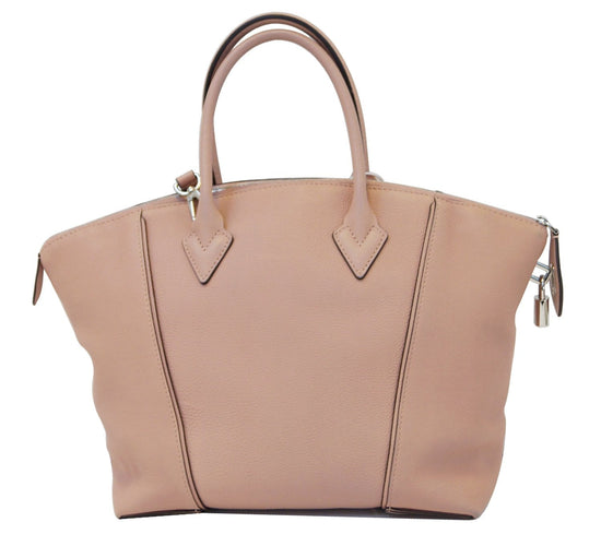 Pink Louis Vuitton Veau Cachemire Soft Lockit PM Satchel