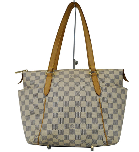 Louis Vuitton, Damier Azur Totally Shoulder Bag, cream w…