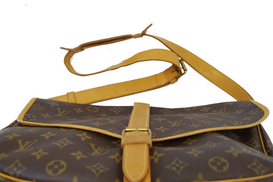 Brown Louis Vuitton Monogram Saumur 35 Crossbody Bag – Designer Revival