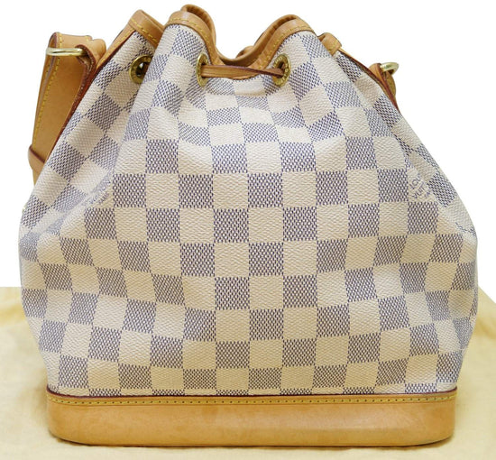 Louis Vuitton, Bags, Louis Vuitton Noe Bb Shoulder Bag N422 Damier Azur  Canvas White Women Lv