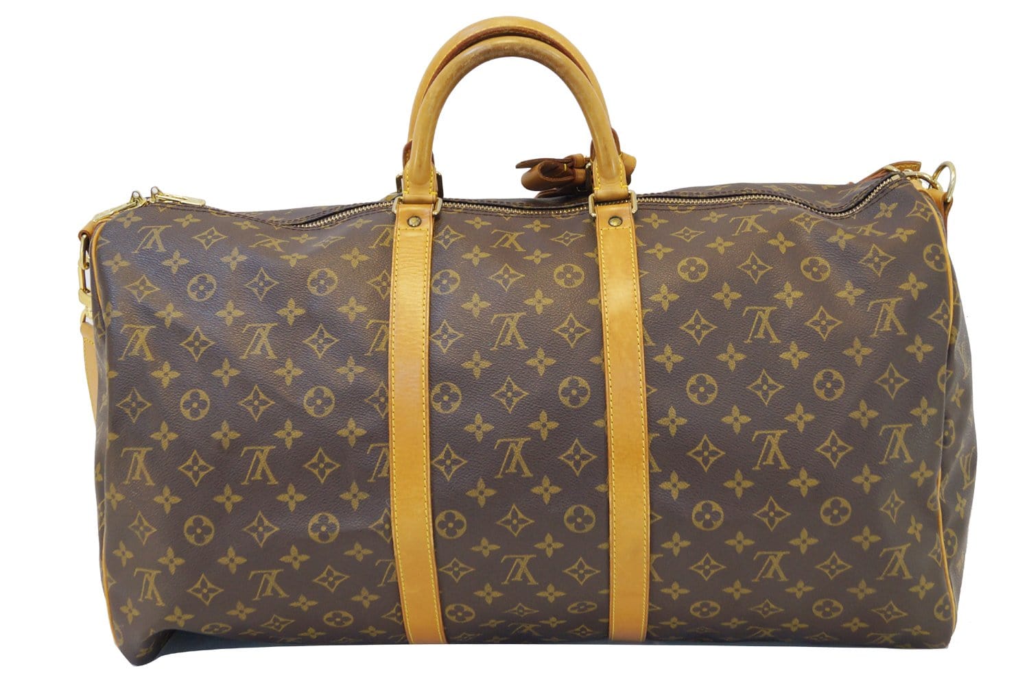 Louis Vuitton Waterproof Keepall Bandouliere Monogram Canvas 55 Travel Bag