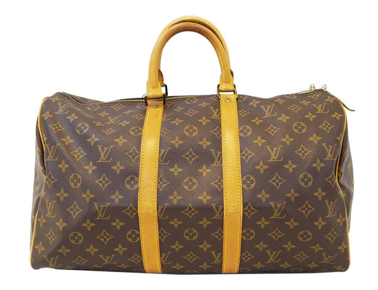 Louis Vuitton Epi Keepall 45 Travel Bag Zipang Gold M42978 – Timeless  Vintage Company